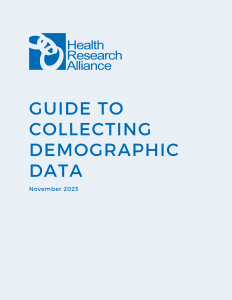 Cover image - Guide to Collecting Demographic Data